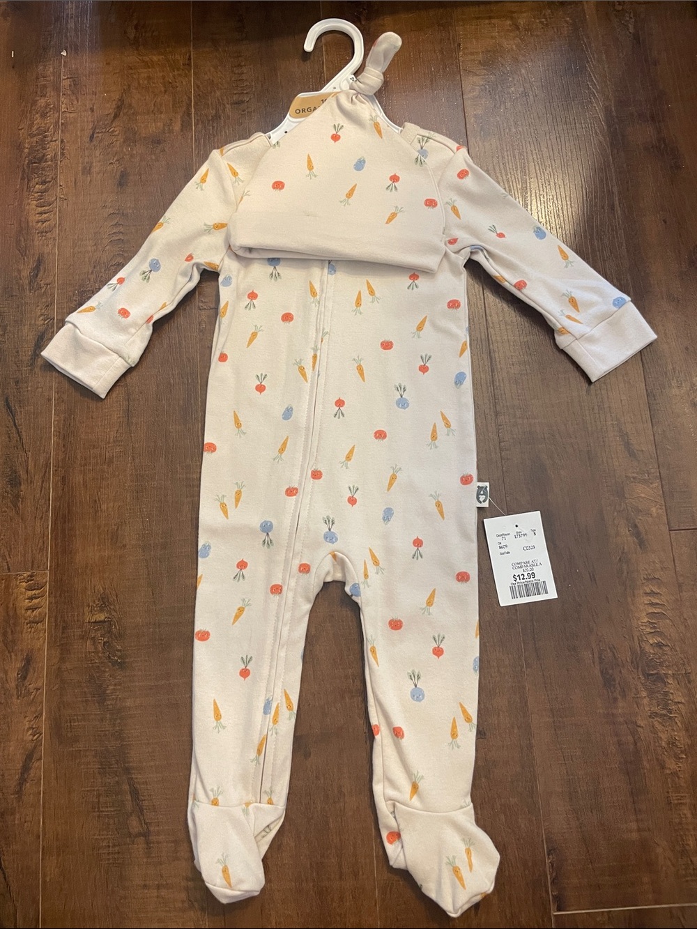 Infant zipper sleeper and hat